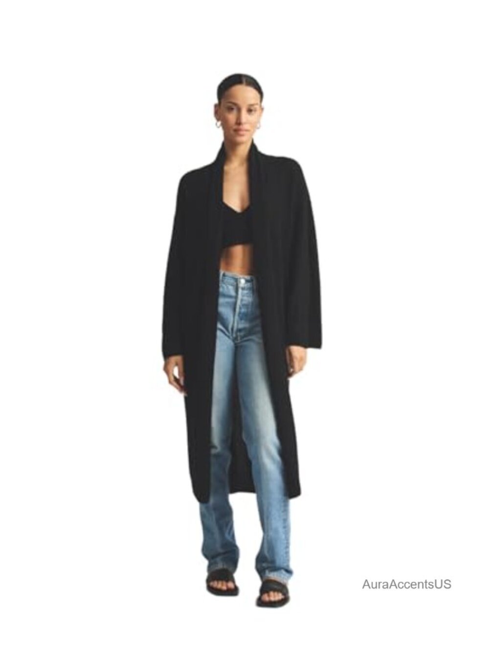 100% Cashmere Reversible Shawl Duster Wrap Lightweight
